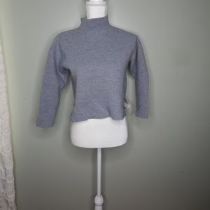 everlane women sweater grey sz s
